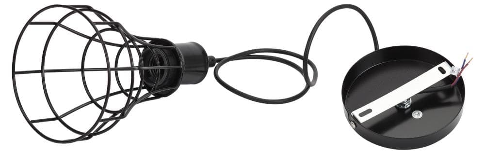 Подвес PL10 BK металл, E27, max 60W, d135 мм, черный (20/240)