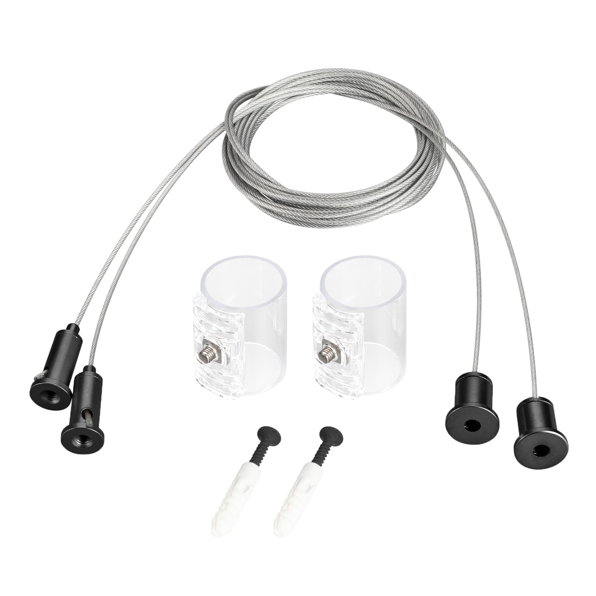 Подвес MOONLIGHT-HR-LIFT-SIDE-VR-D25 Black, металл