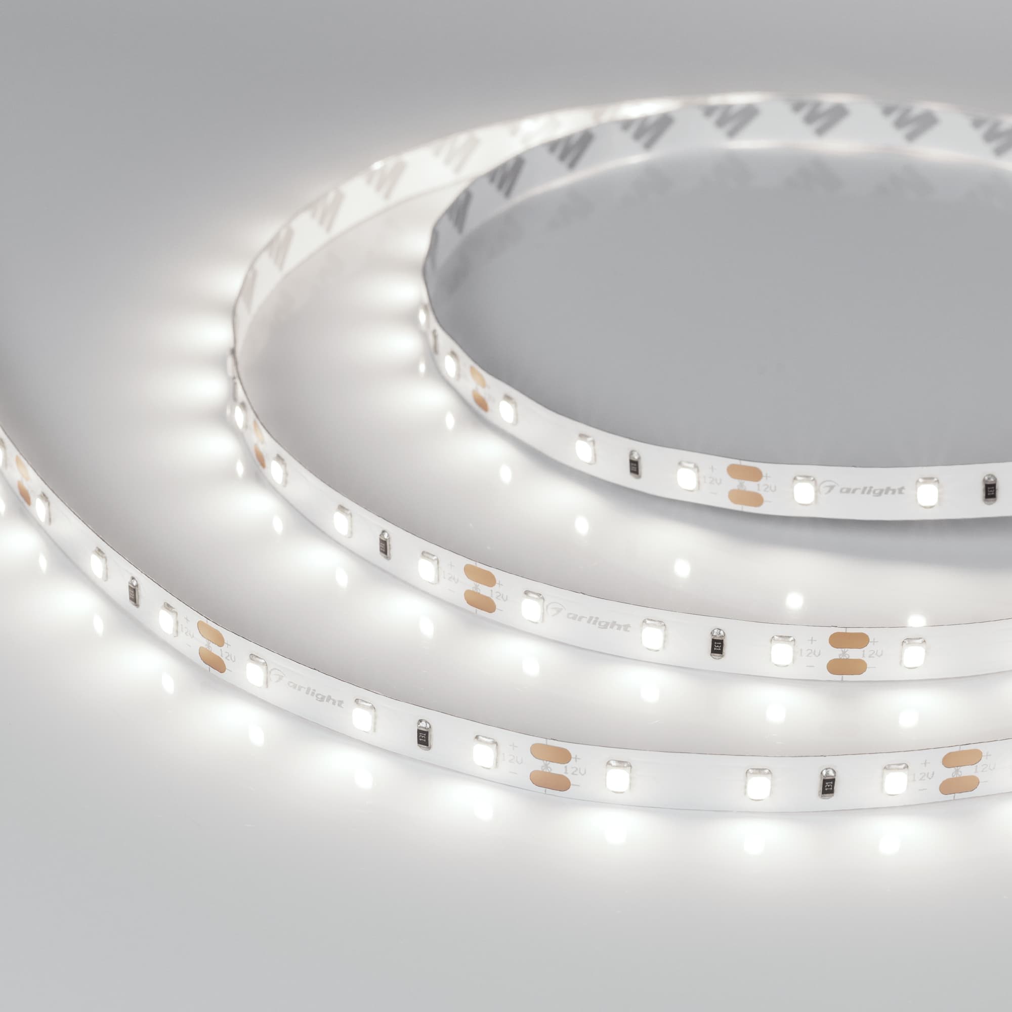 Лента светодиодная 4.8 Вт/м 12В 5000K IP20 60LED/м RT-A60-8mm CRI98 SMD 2835 5 м