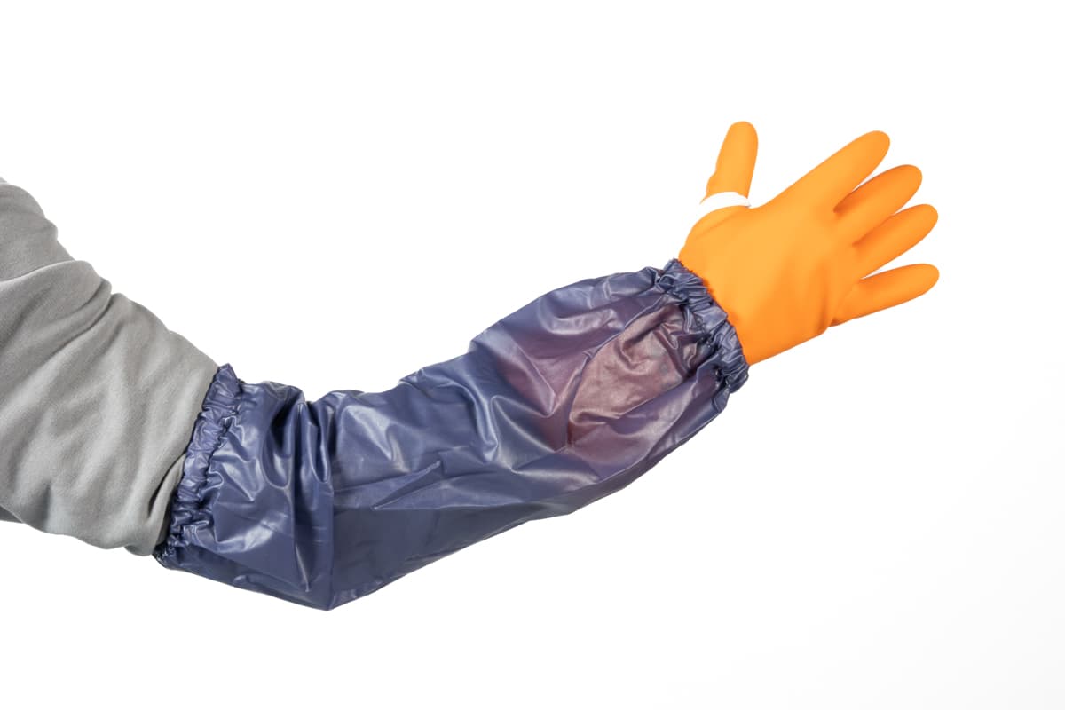 Нарукавники защитные  JetaSafety ChemTech Long синие, 57 см