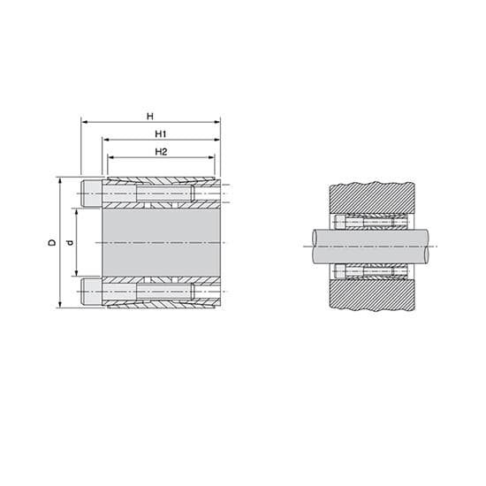 Зажимная втулка KLEE042 (PHF FX400-42x75) ISKRA