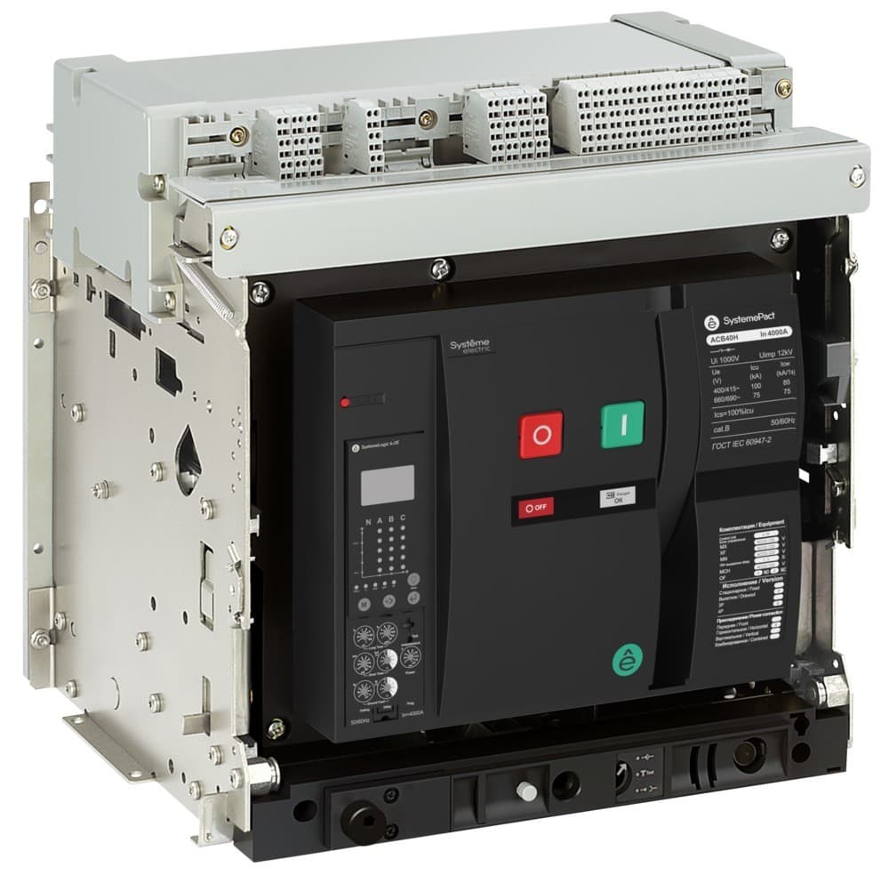 Выключатель автоматический воздушный SYSTEMEPACT ACB 25H 3P 6.0E ВЫК ГП MCH+MX+XF DC220V