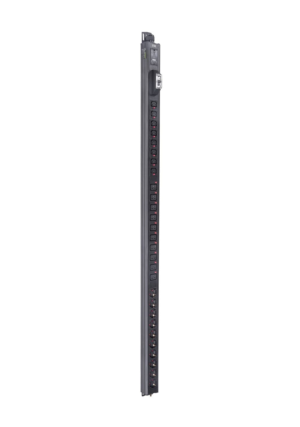 Блок распределения питания ITK BASE PDU PV1102 33U 1ф 32А 10SCHUKO 8C13 10C19 без кабеля