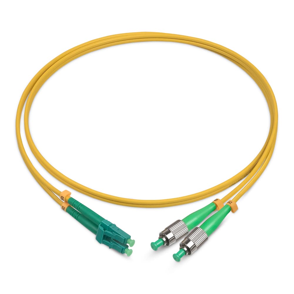 Патч-корд оптический duplex 1,5м FC/APC-LC/APC 9/125 sm LSZH