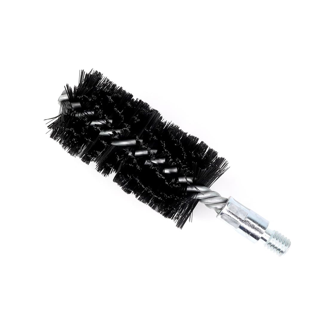 Щетка ерш Д50х100х160 сталь 0,30, посадка 1/2'' резьба BSW очистка котлов теплообменников дымоходов