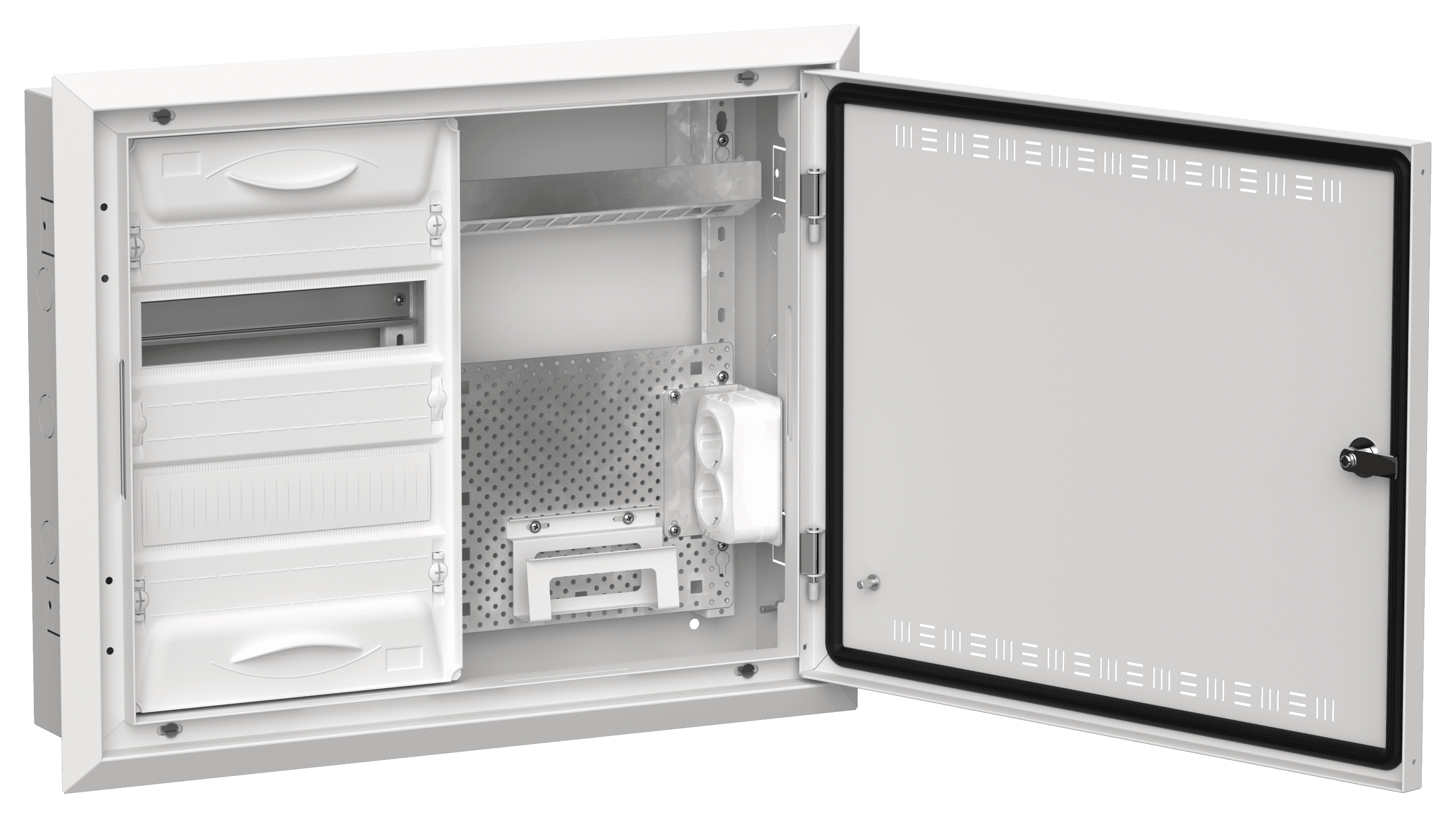 TITAN 5 Корпус комбинированный ЩРв-24 (2х24) белый IEK