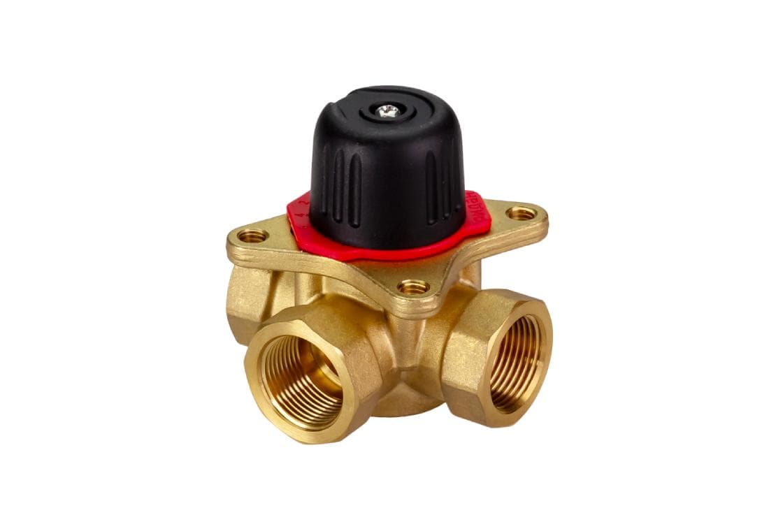 Клапан регулирующий поворотный HRB-3R PN10, DN15, Kvs 0,4, Tmax 110 °C, Rp1/2, корпус CW617N