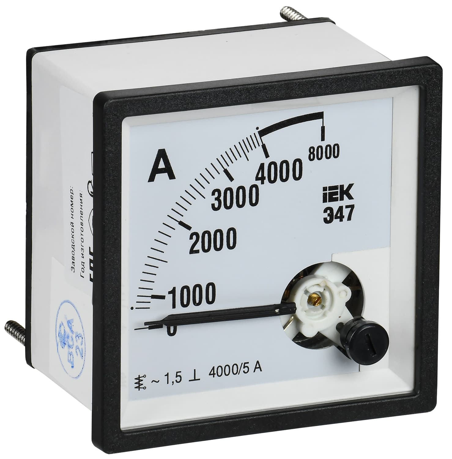 Амперметр Э47 4000/5А класс точности 1,5 72х72 мм