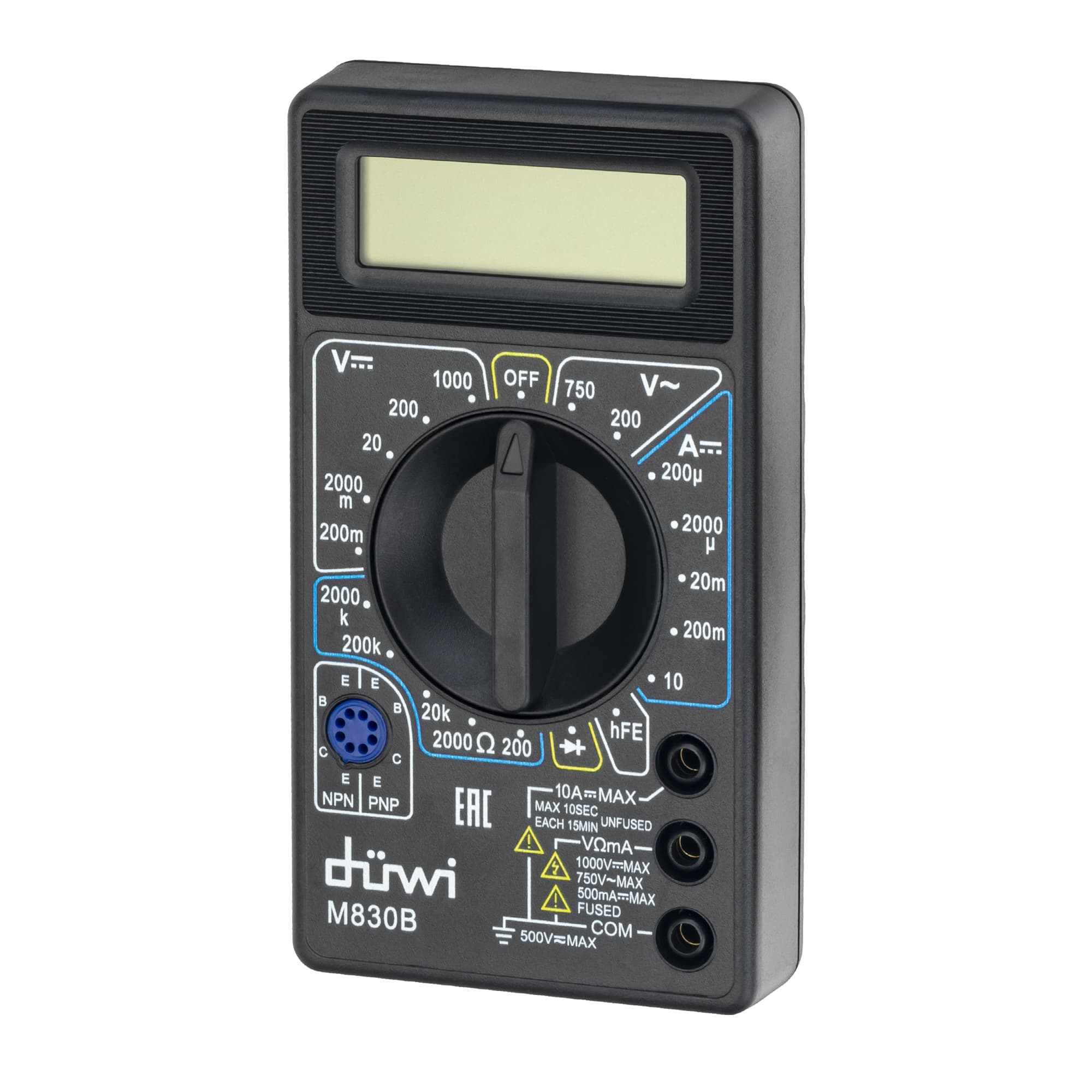 Мультиметр цифровой M830B, 26043 1, duwi