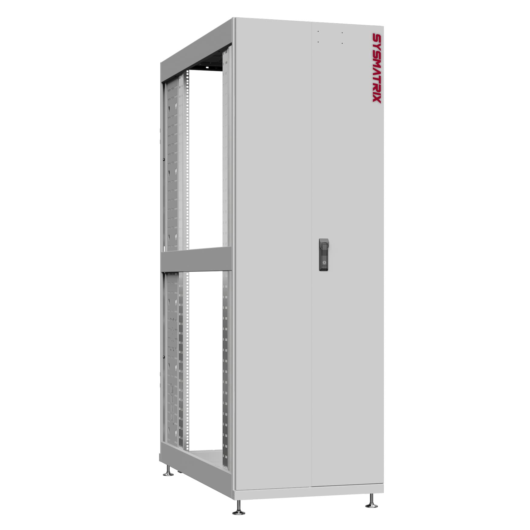 Шкаф серверный 42U 600х1070 передняя дверь: двустворчатая глухой металл IP51. задняя дверь: без. боковые панели: без. цвет: серый RAL7035 