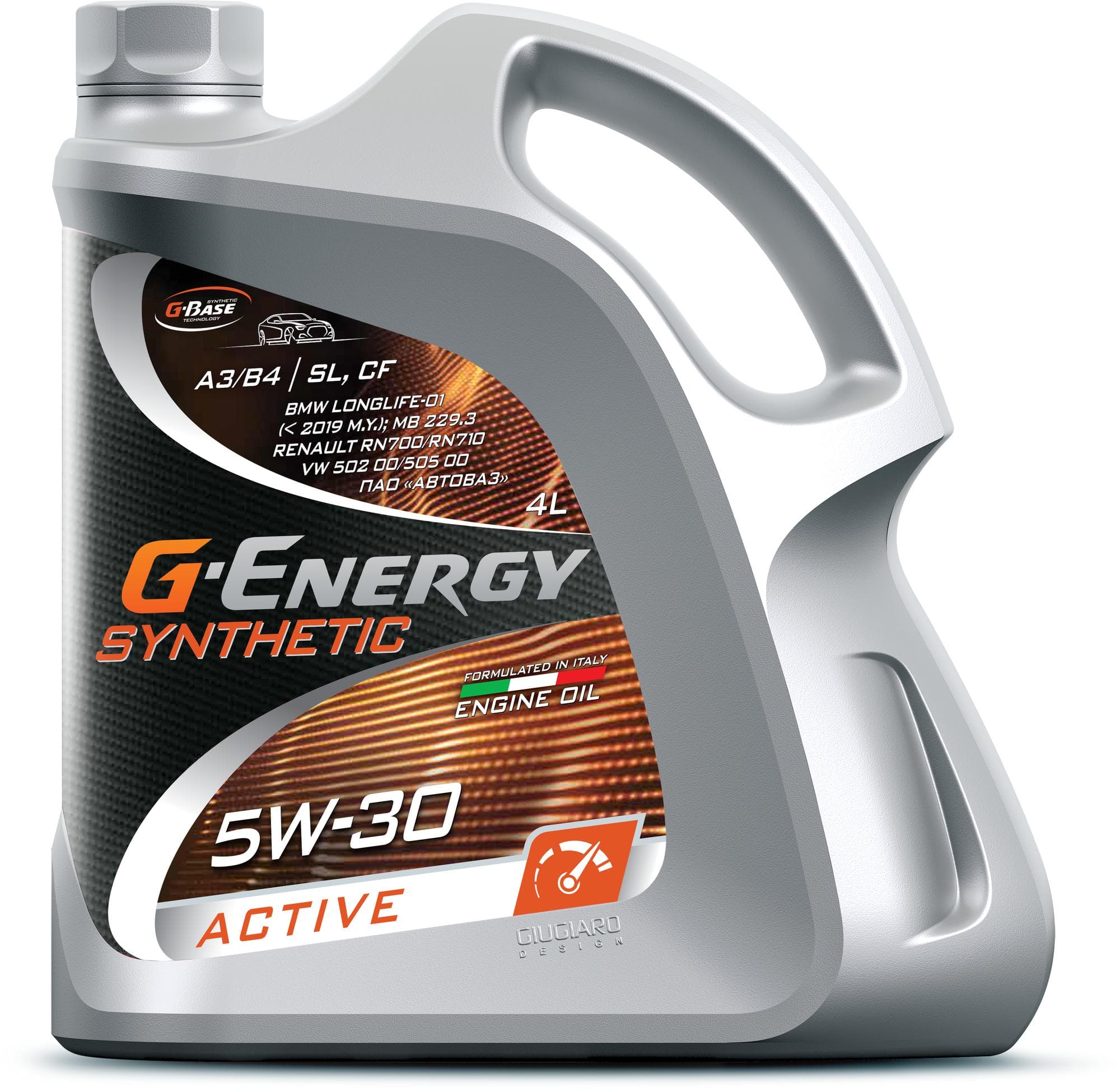Масло моторное G-Energy Synthetic Active 5W-30 API SL/CF, ACEA A3/B4 (4л)