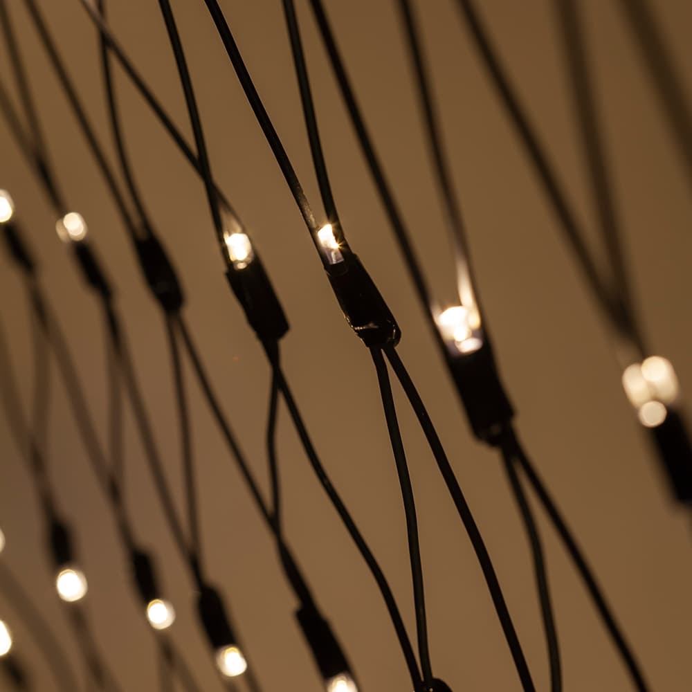 Гирлянда светодиодная новогодняя ERAPS-SK3 сеть 1,5x2 м теплый белый свет 150 LED