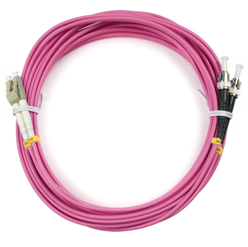 Патч-корд оптический duplex 25м LC-ST 50/125MM OM4 LSZH