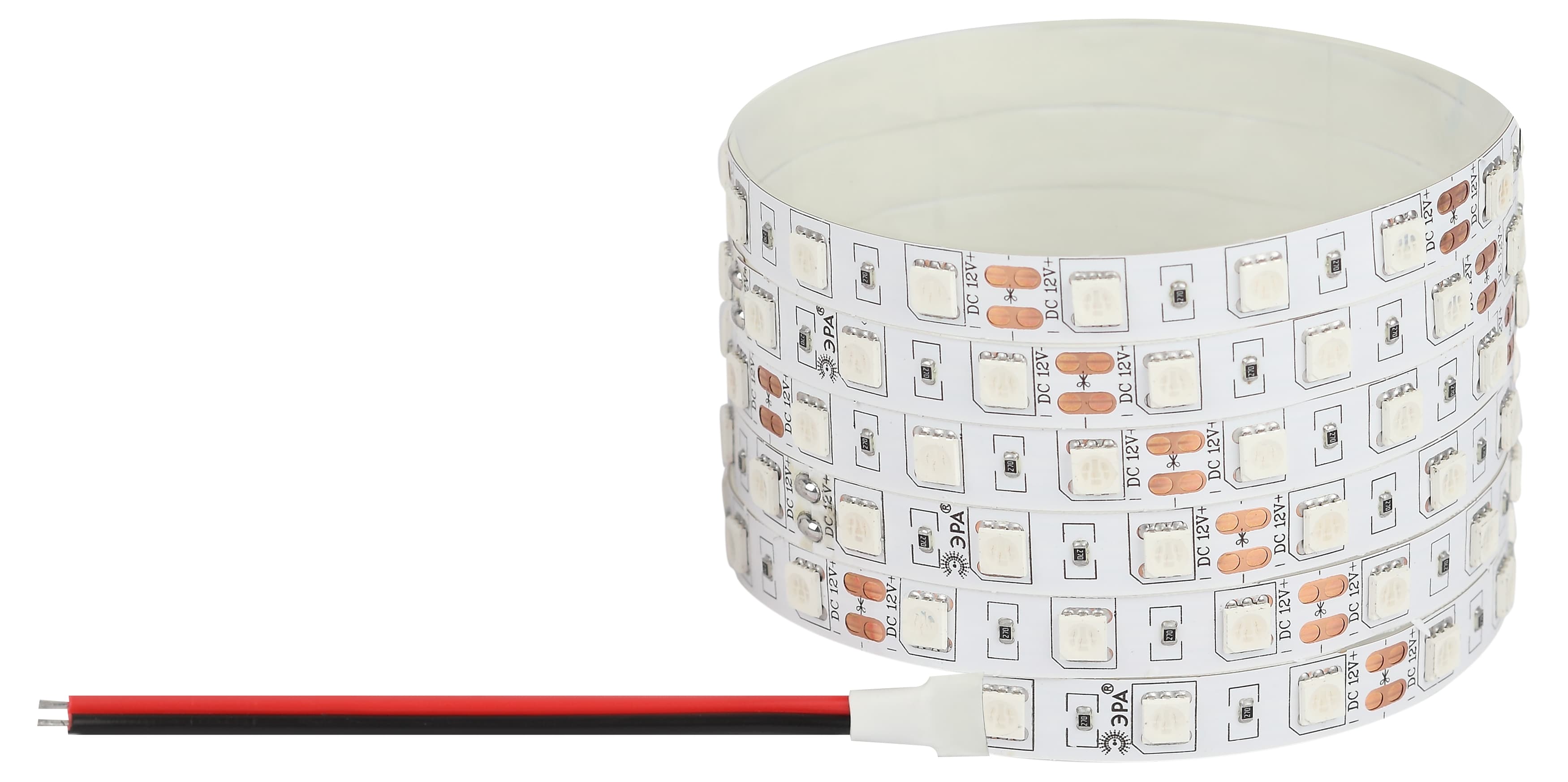 Лента светодиодная 14,4Вт/м 12В зеленый IP20 60LED/м LS5050-14,4-60-12-G-IP20-1 year-5m