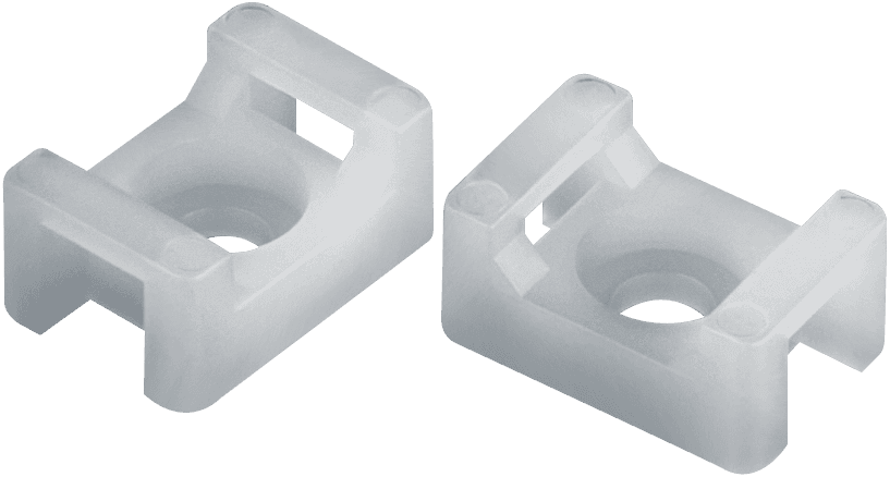 Площадка монтажная под винт 15х10 мм белая NFP-15x10-100-WH (100 шт)