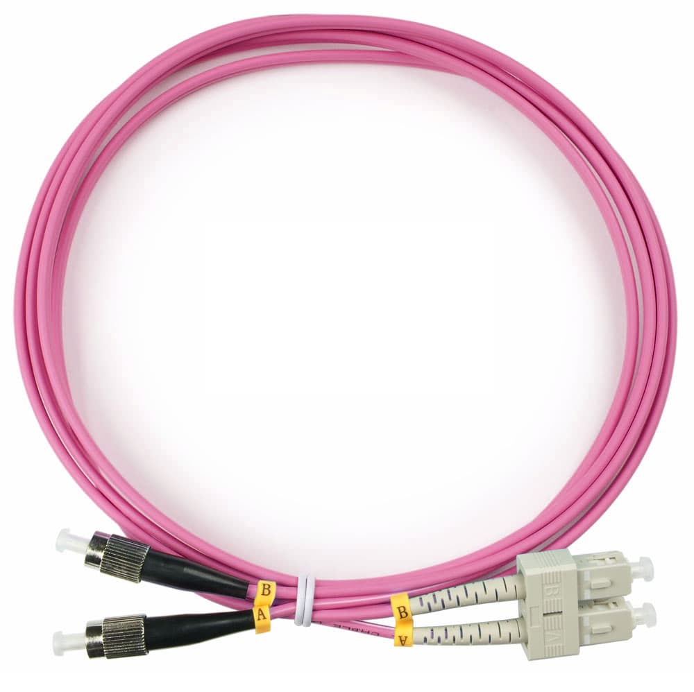 Патч-корд оптический duplex 2м SC-FC 50/125MM OM4 LSZH