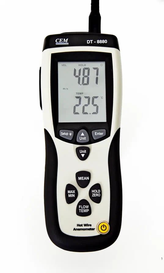 Термоанемометр DT-8880 ''Нагретая струна''