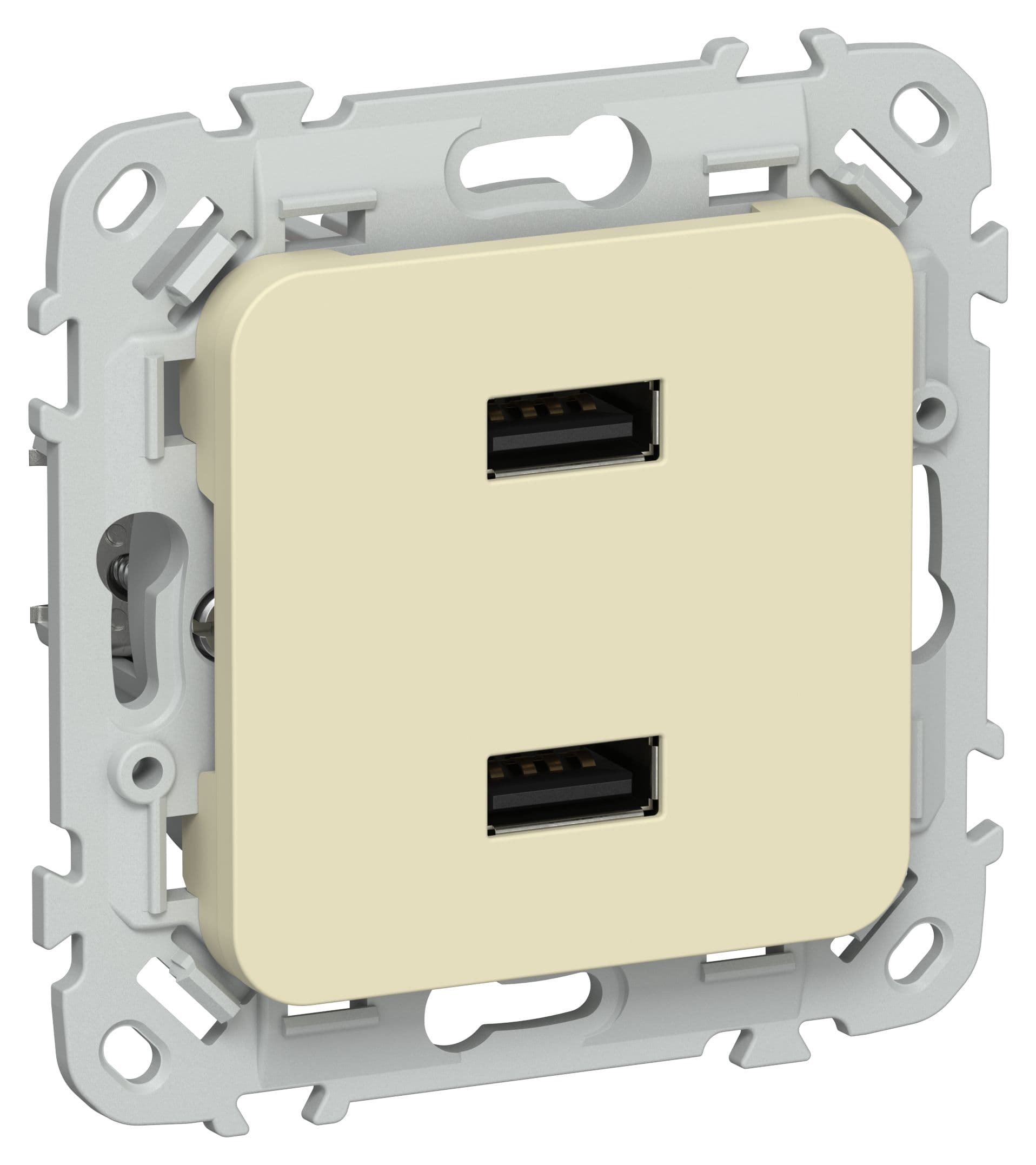 FLITE Розетка USB A+A 3,1А РЮ-2-ФлН навахо IEK
