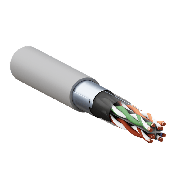 Витая пара TERACOM PRO 6 F/UTP 4 пары solid 23AWG LSZH нг(А)-HF серый 305м