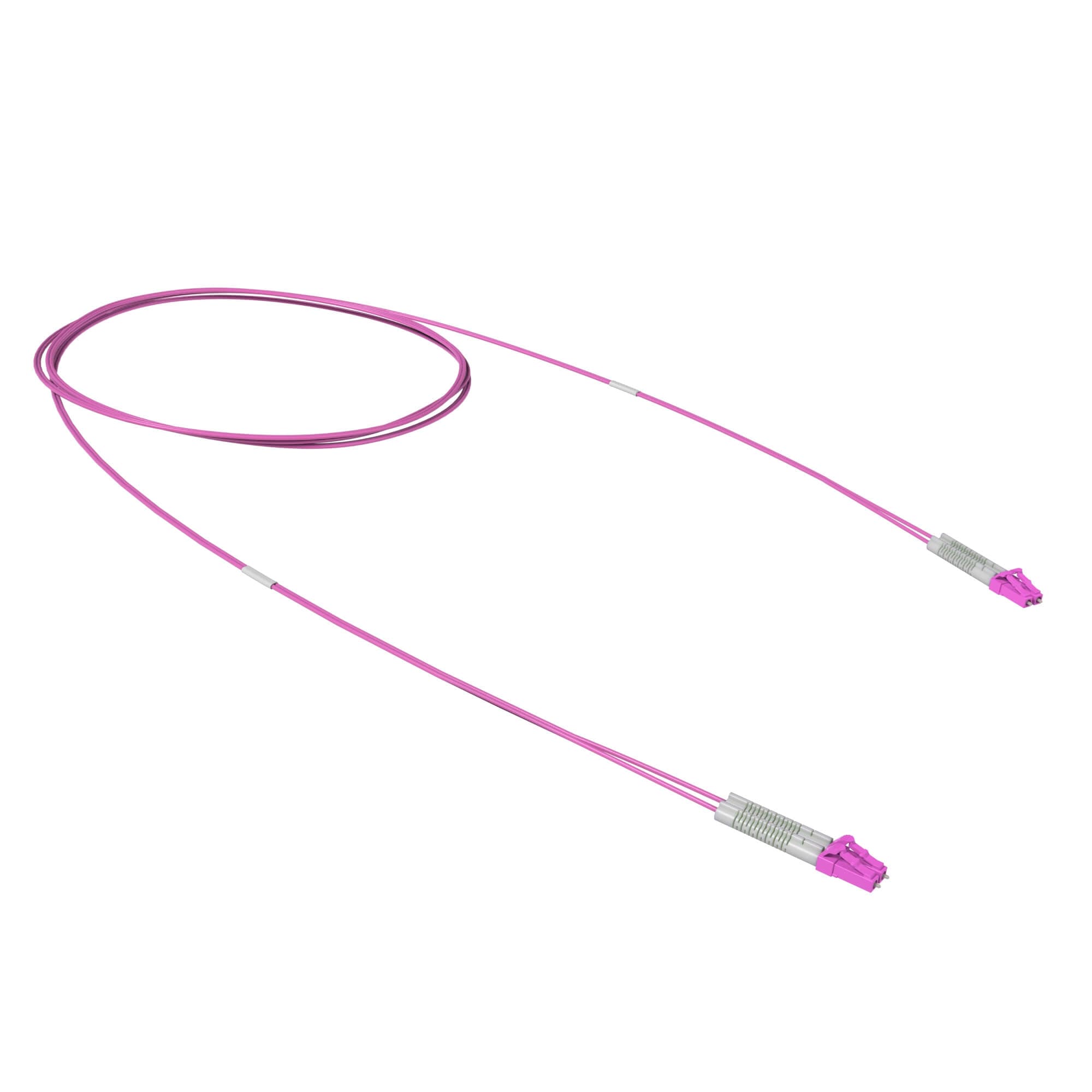 Патч-корд оптический двухволоконный (Duplex) flexible boot LC/UPC - LC/UPC 50/125 (OM4), 3 м