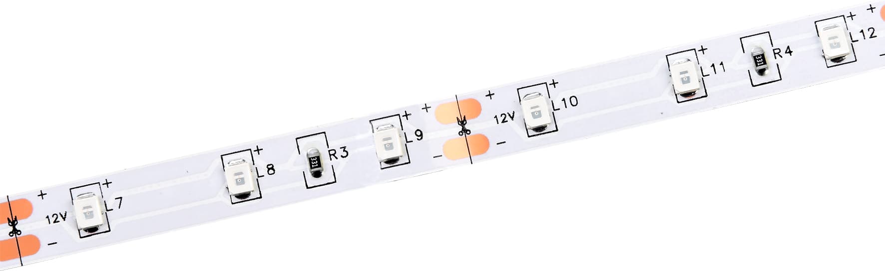 Лента светодиодная 5м LSR-2835Y60 4,8Вт/м 12В IP20 60LED/м