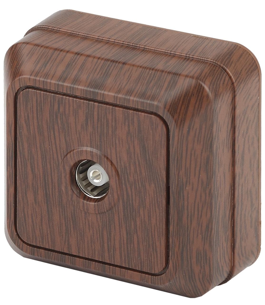 Розетка TV одиночная, ОУ, Quadro, венге, 2-301-10