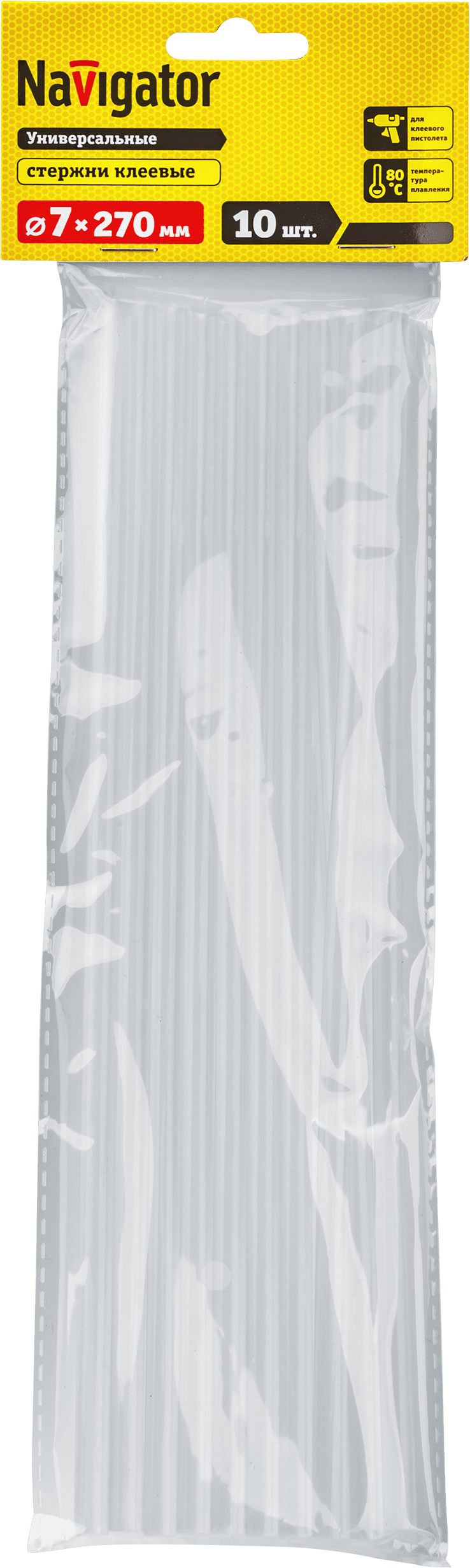 Клей Navigator 93 244 NEM-Ks01-7-270-H10 (стержень, 7 ммх270 мм, 10 шт)
