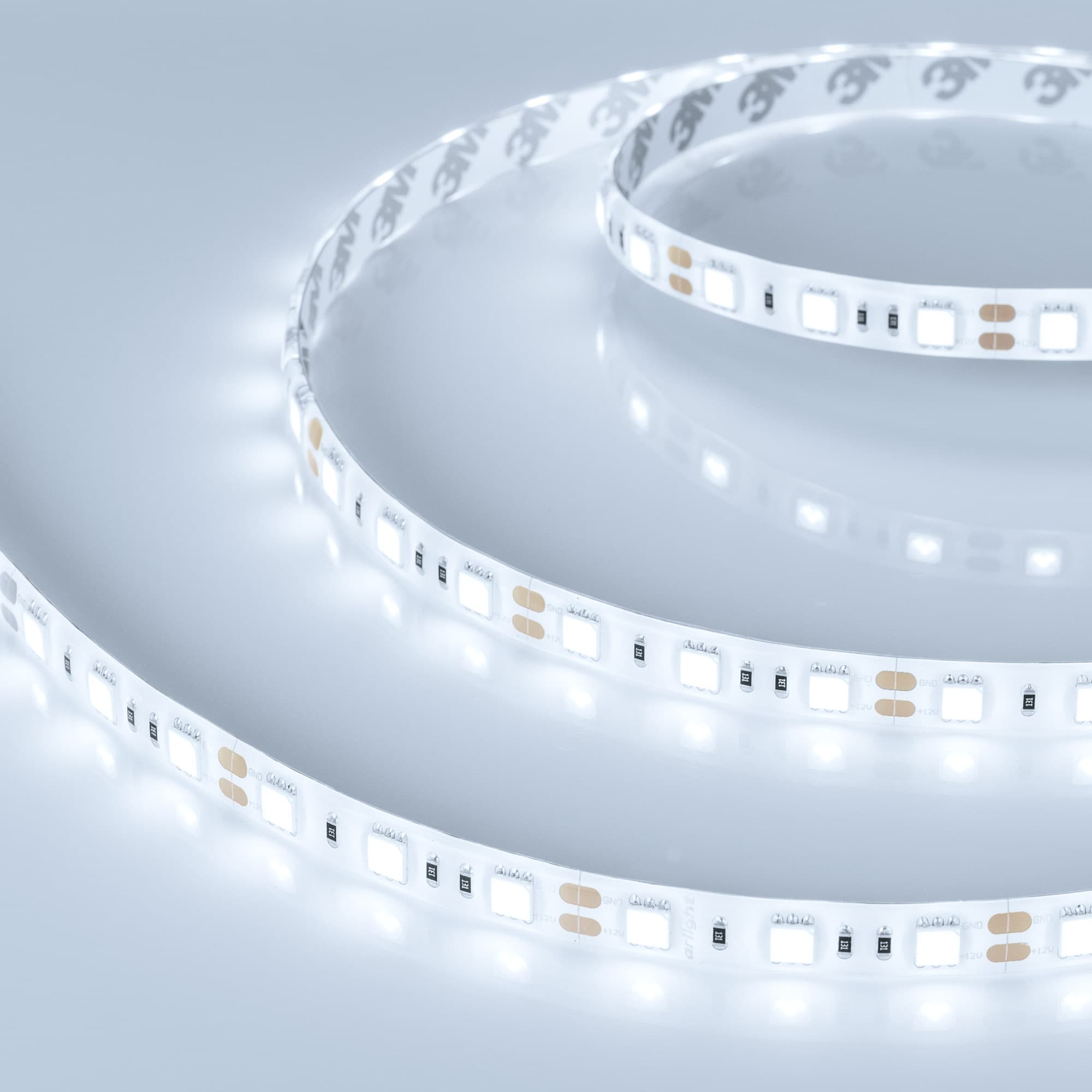 Лента светодиодная 14,4 Вт/м 12В IP65 6000K 60LED/м RT/RTW-B60-10-13mm SMD 5060 5 м