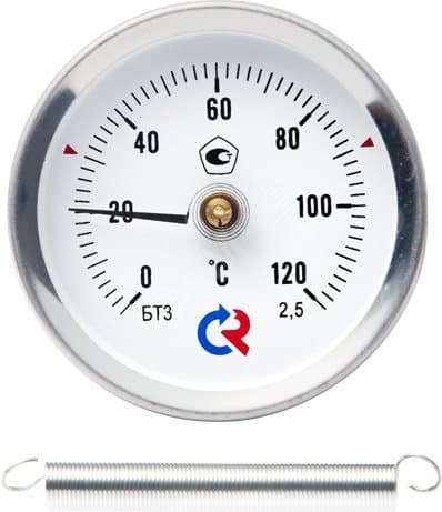 Термометр биметаллический накладной БТ-30.010 0-60С кл.2.5