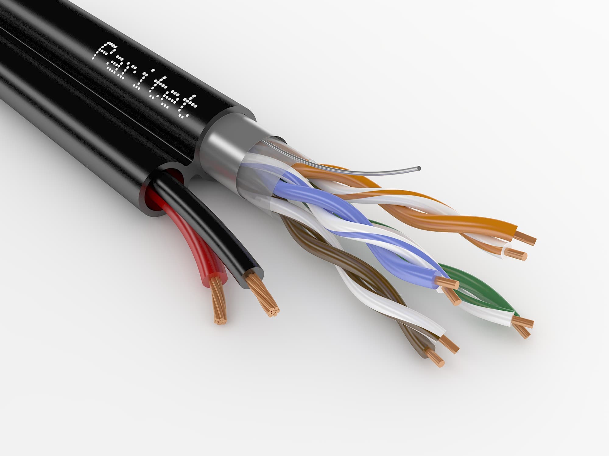 Витая пара ParLan combi F/UTP2 Cat 5e PE 2х1.00