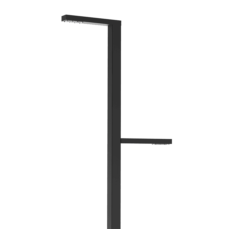Система осветительная парковый Glight Z 2x30 Вт Urban 5000 мм 3000K RAL9005 черный муар