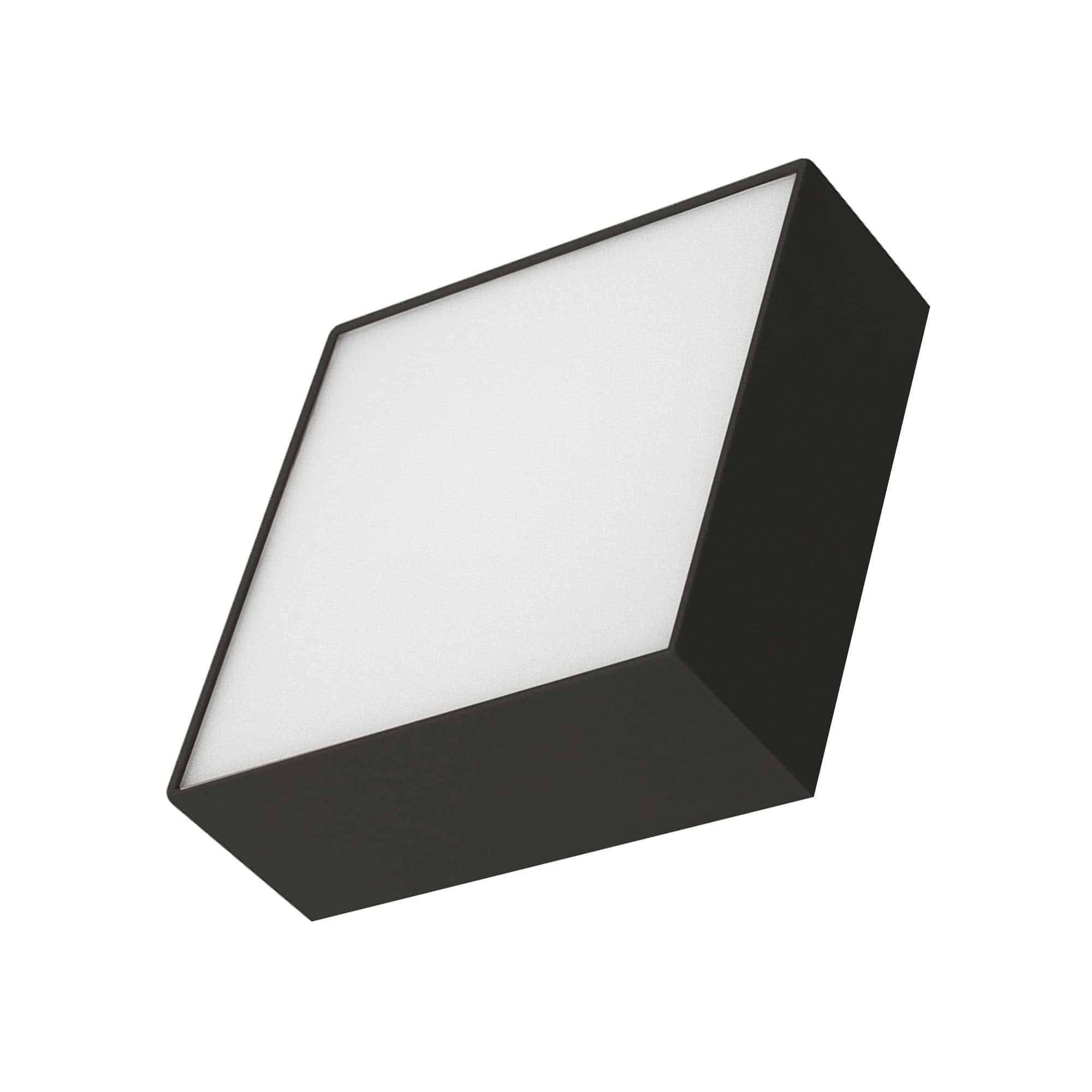 Светильник SP-QUADRO-S175x175-16W Day4000 (BK, 120 deg, 230V) (, IP40 Металл, 3 года)