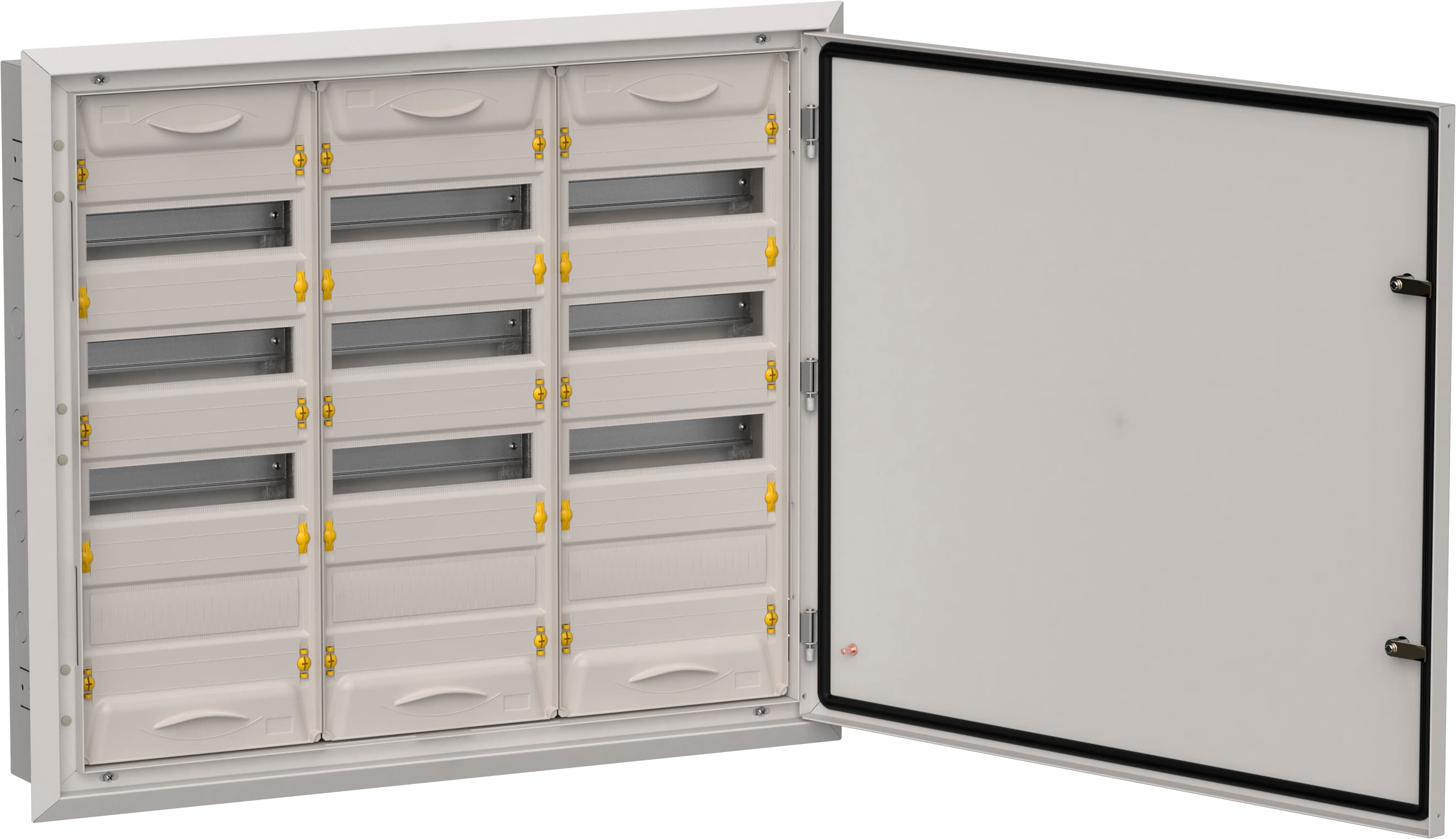 TITAN 5 Корпус металлический ЩРв-144 (3х48) 755х885х130мм IP31 серый (две двери)