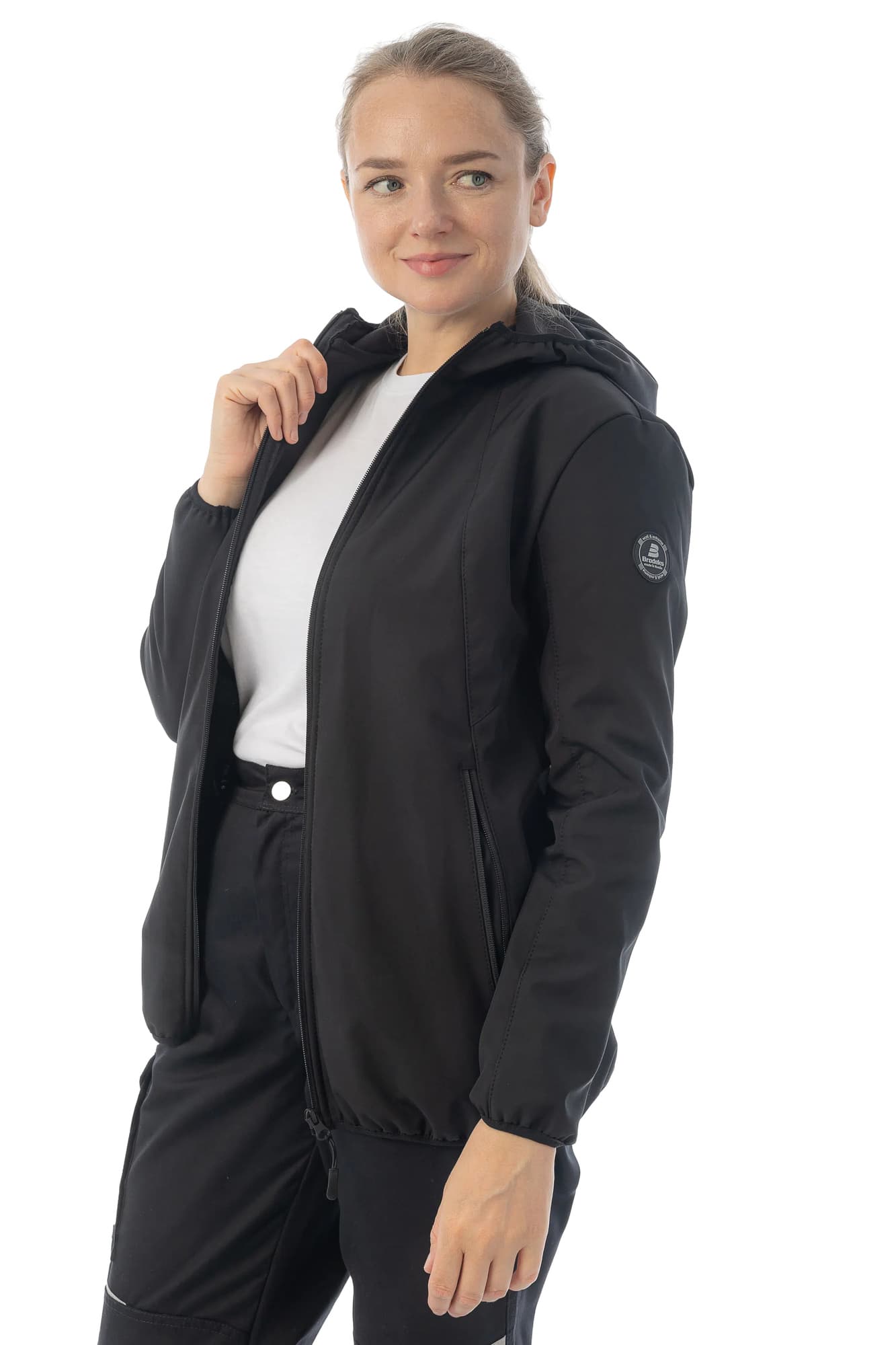 Женская куртка софтшелл Brodeks KS248, черный(XS)