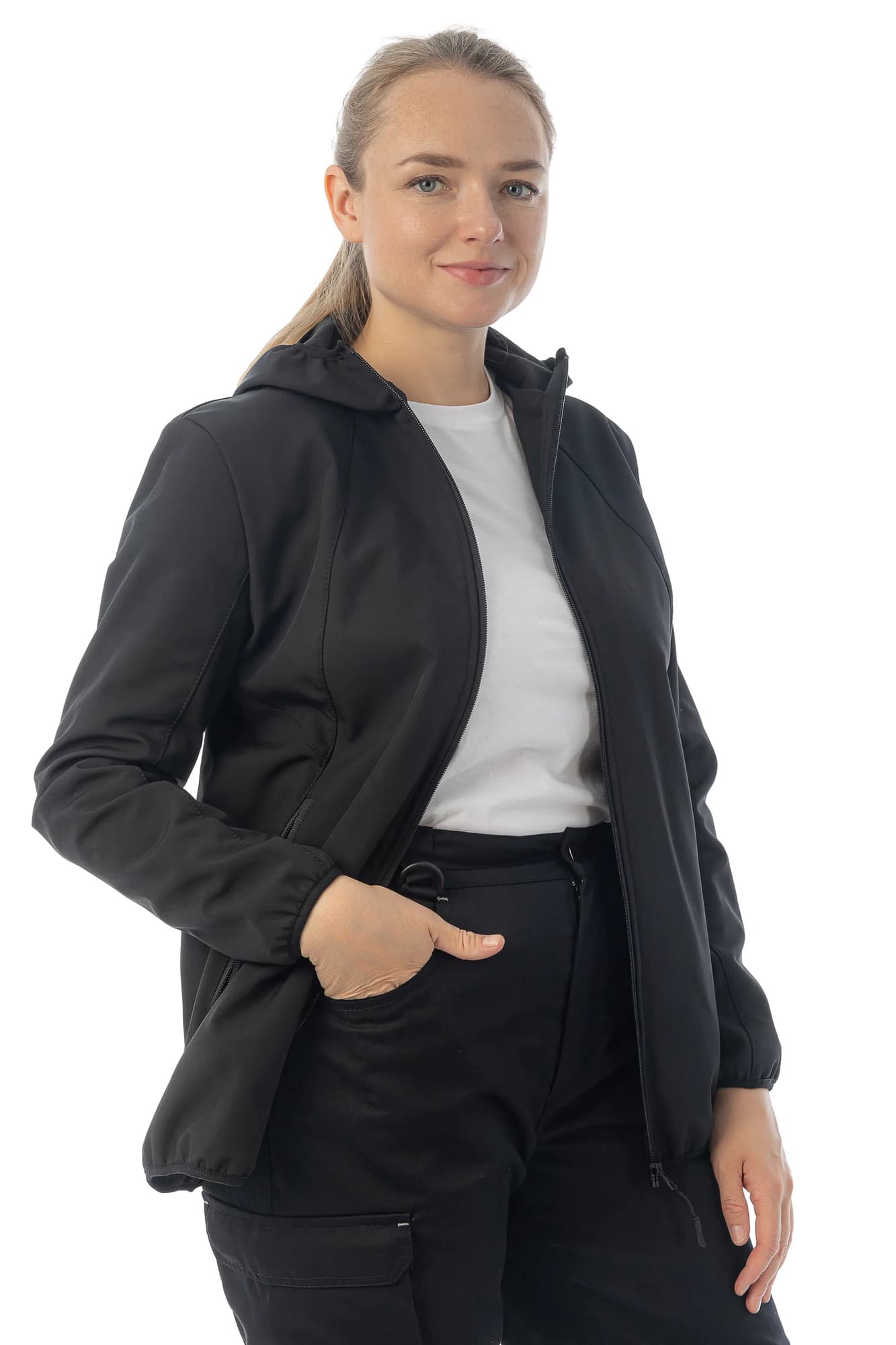 Женская куртка софтшелл Brodeks KS248, черный(XS)