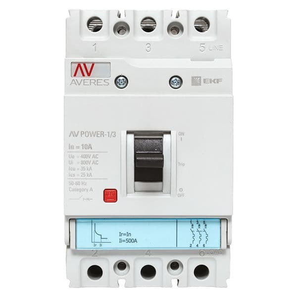Выключатель автоматический AV POWER-1/3 10А 35кА TR