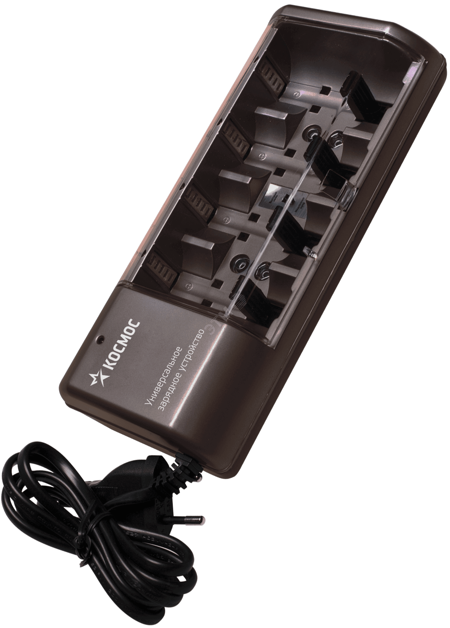 Зарядное устройство KOC509 для аккумуляторных батареек АА, ААА, C, D и 9V (Крона) 6 слотов