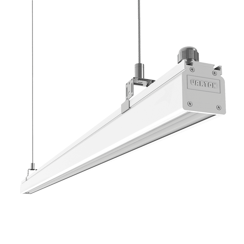 Светильник светодиодный Mercury Mall IP54 2160x54x58мм линза 89 град x115 114W 4000К белый RAL9003