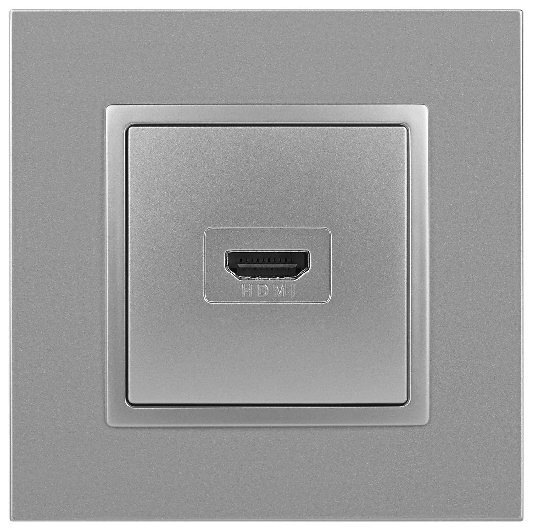 Розетка HDMI, Эра Elegance, алюминий, 14-3114-03
