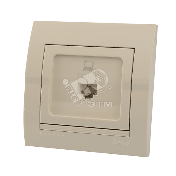 DERIY Розетка RJ45 крем