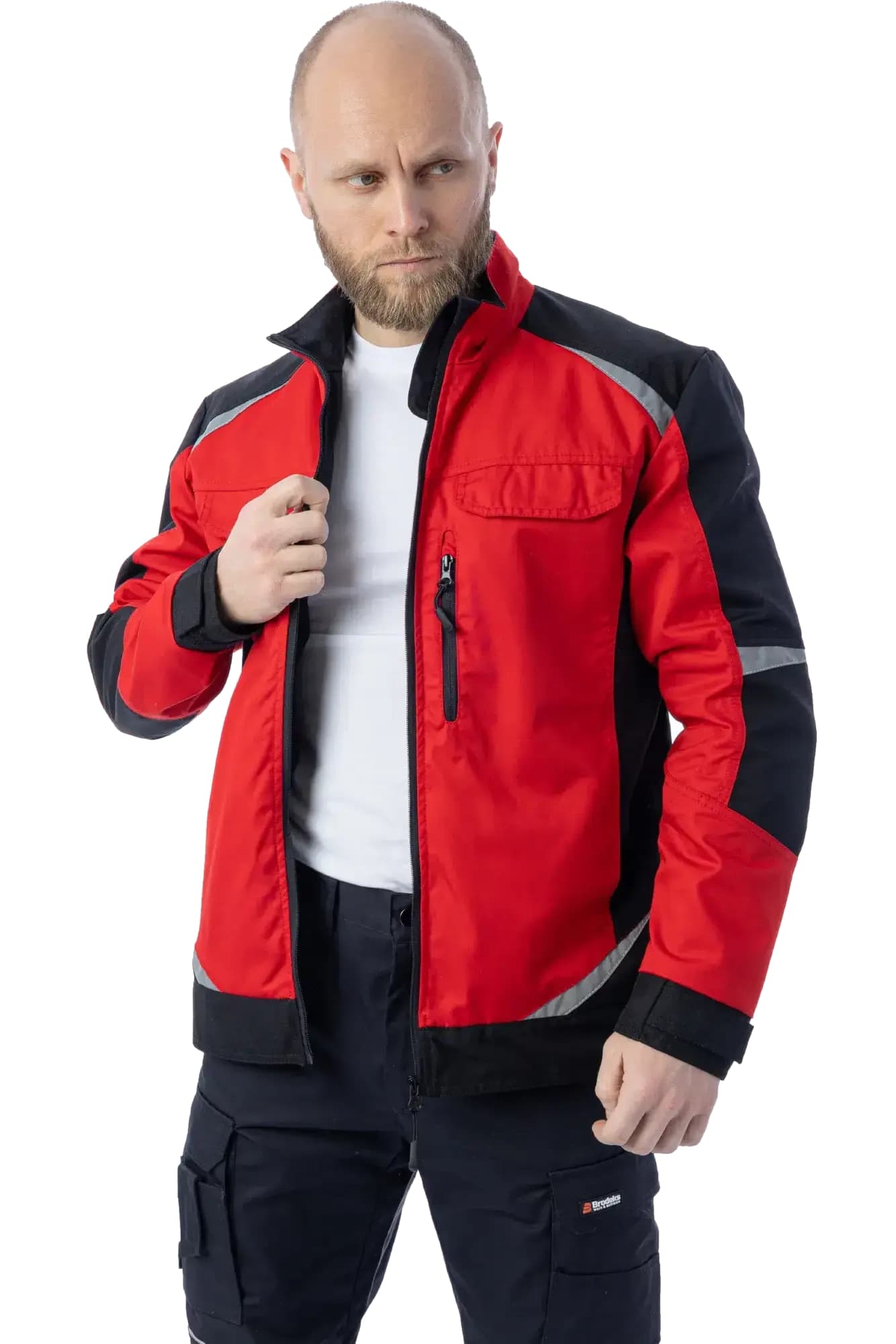 Куртка KS202, красный/черный (3XL)