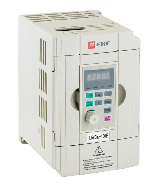 Преобразователь частоты, белый, 1,5/2,2 кВт 3х400В VECTOR-100