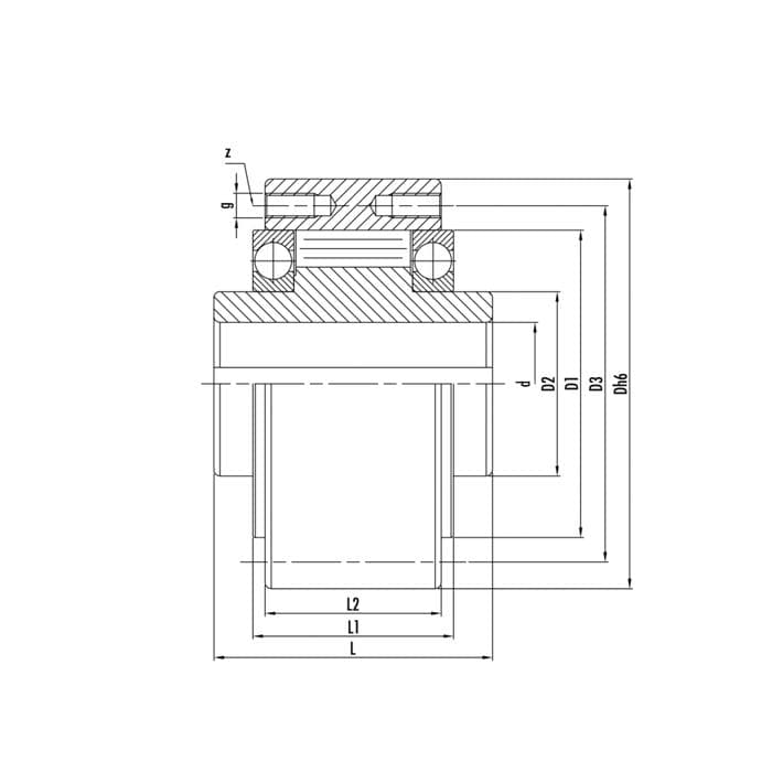 Обгонная муфта GL55 (GFR55) ISKRA