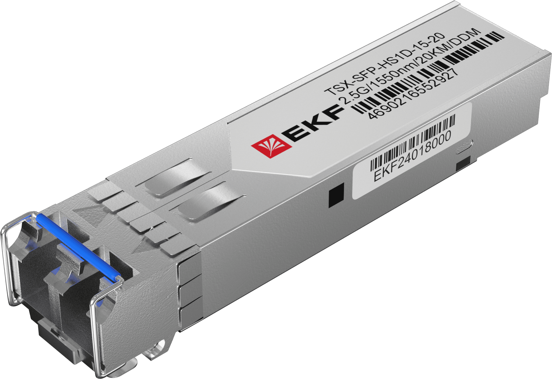 Модуль, оптический трансивер SFP 2,5 Гбит одинарное одномодовое оптоволокно 1550нм дальность 20км TSX
