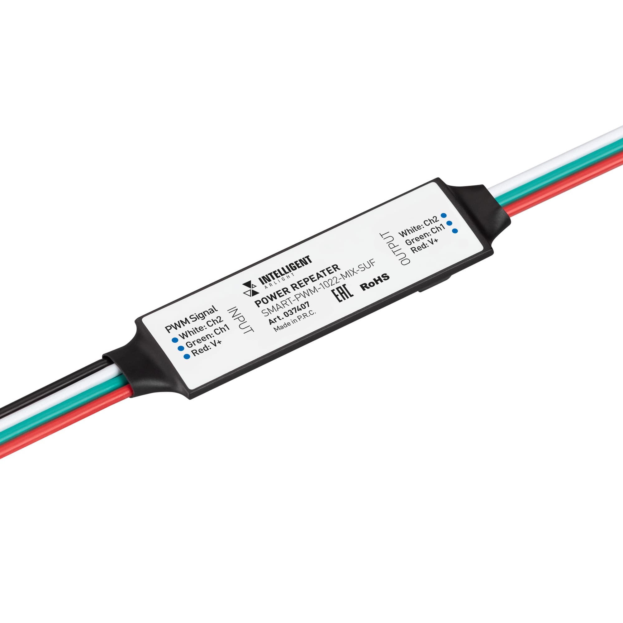 Усилитель 12-24 V 2 x 2.5A IARL IP20 пластик 5 лет SMART-PWM-1022-MIX-SUF INTELLIGENT