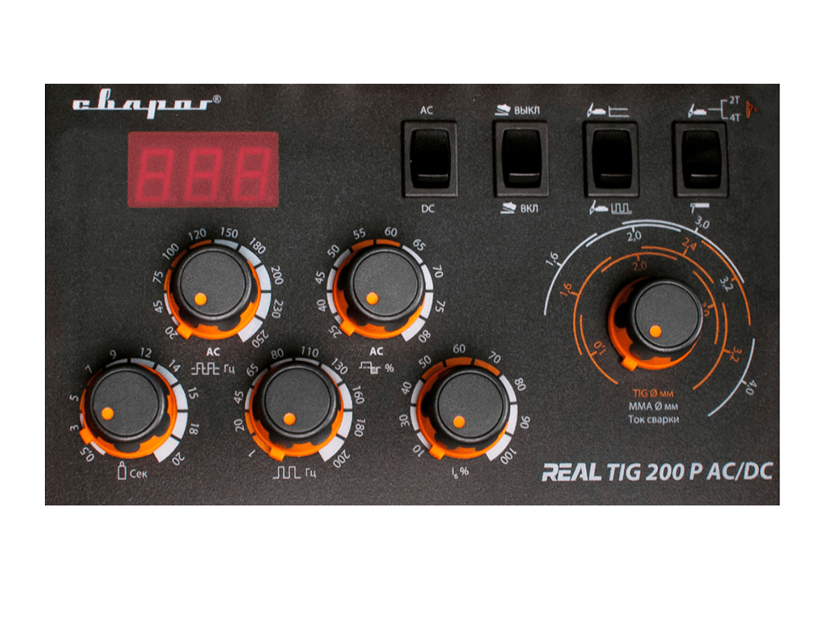 Инвертор сварочный TIG 200 P AC/DC ''REAL'' (E20101) НАКС РФ
