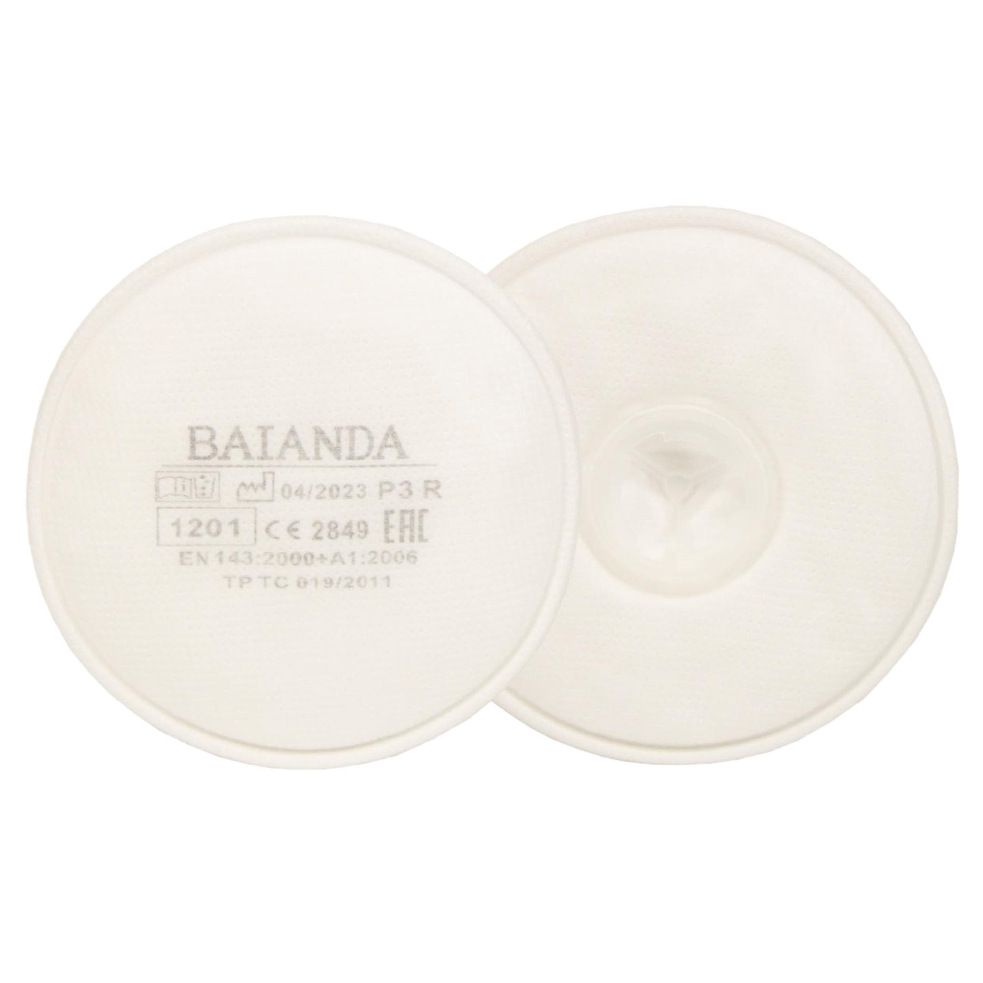 Фильтр для защиты от твердых и жидких частиц BAIANDA 1201 P3R РОЗ 2 шт/уп