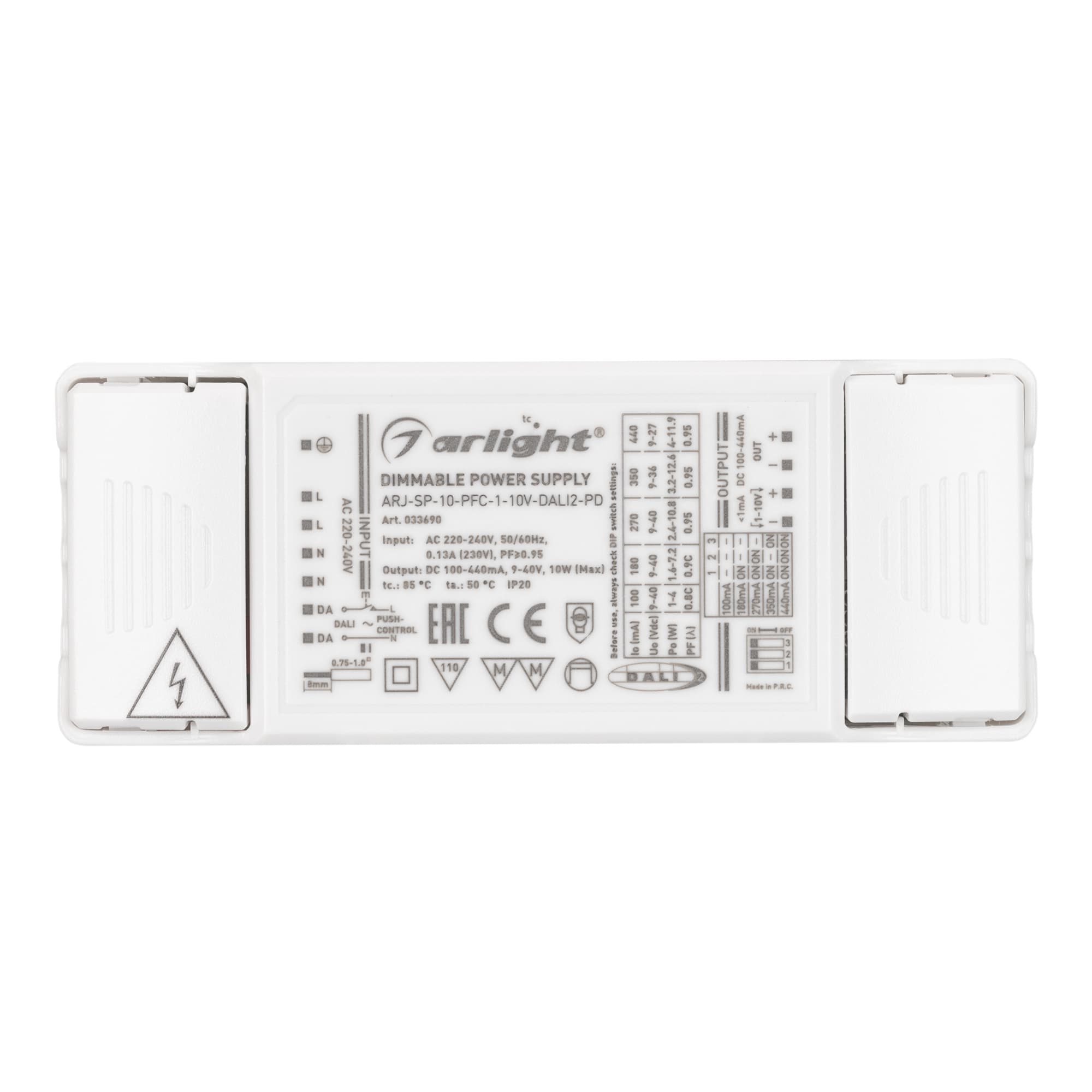 Блок питания ARV-DR30-12 (12V, 2A, 24W) (IP20 DIN-рейка)