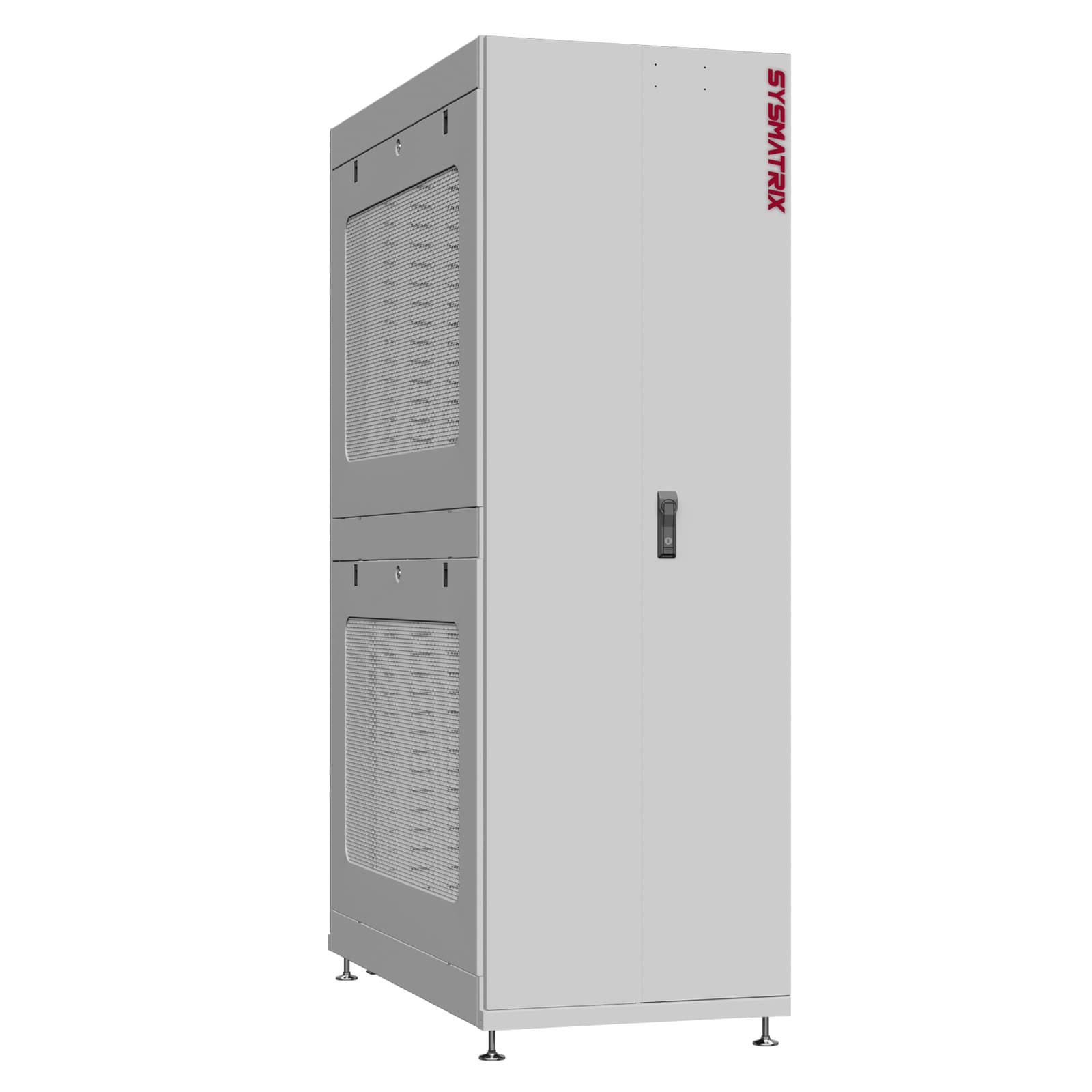 Шкаф серверный 45U 600х1200 передняя дверь: двустворчатая глухой металл IP51. задняя дверь: протект IP41. боковые панели: перфорированные. цвет: серый RAL7035 