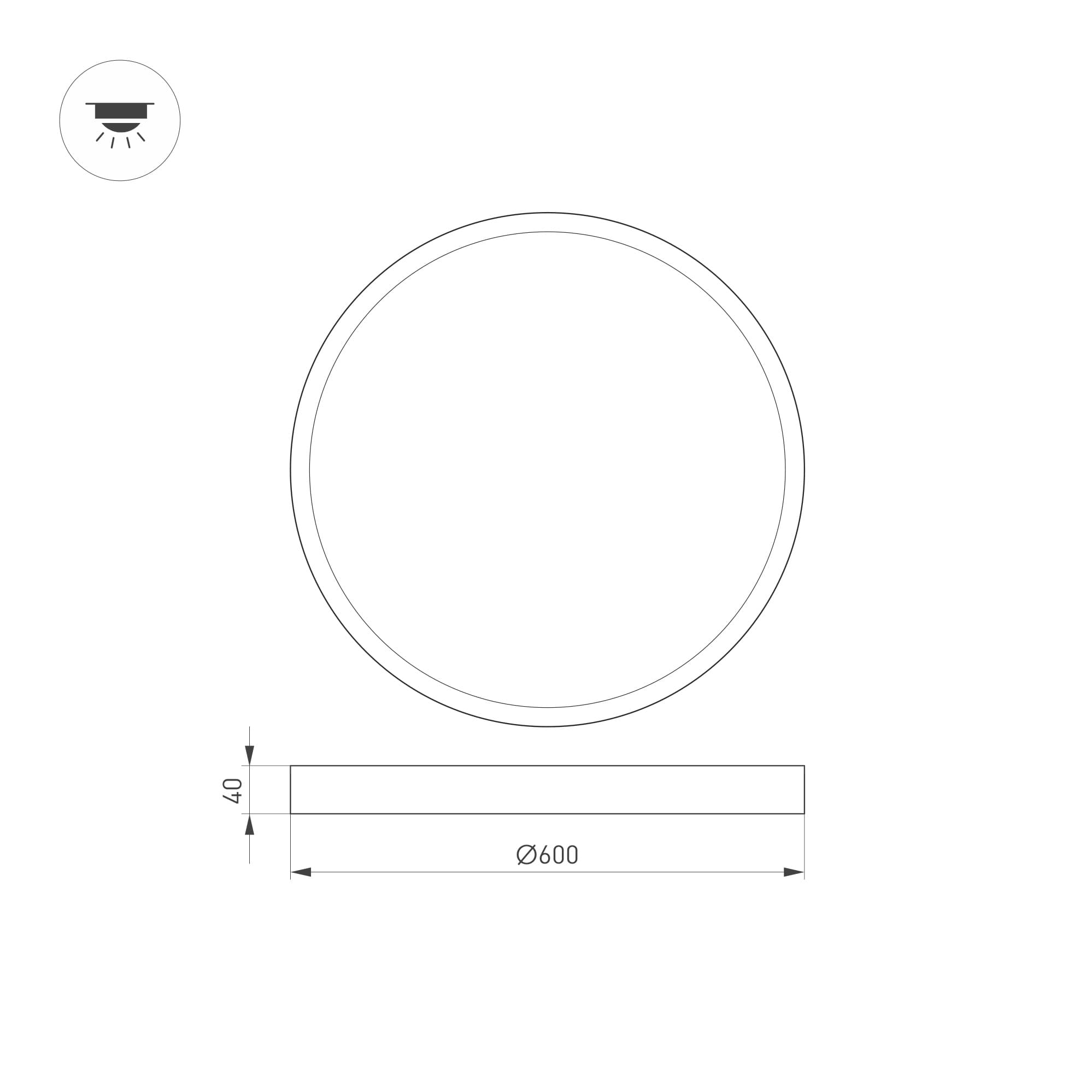 Экран ARH-POWER-W100-2000 OPAL ( Пластик)